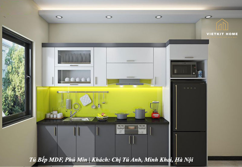 Vietkit Home Làm nội thất tủ bếp cho khách hàng tại Long Biên