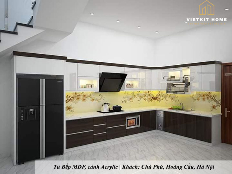 Vietkit Home Làm nội thất tủ bếp cho khách hàng tại Long Biên