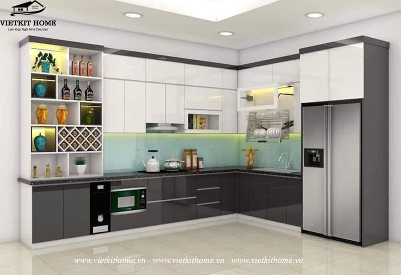 Vietkit Home chuyên làm Tủ Bếp Acrylic Đẹp giá rẻ