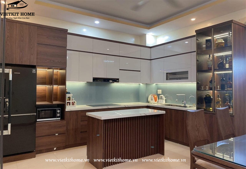 Vietkit Home chuyên làm Tủ Bếp Acrylic Đẹp giá rẻ