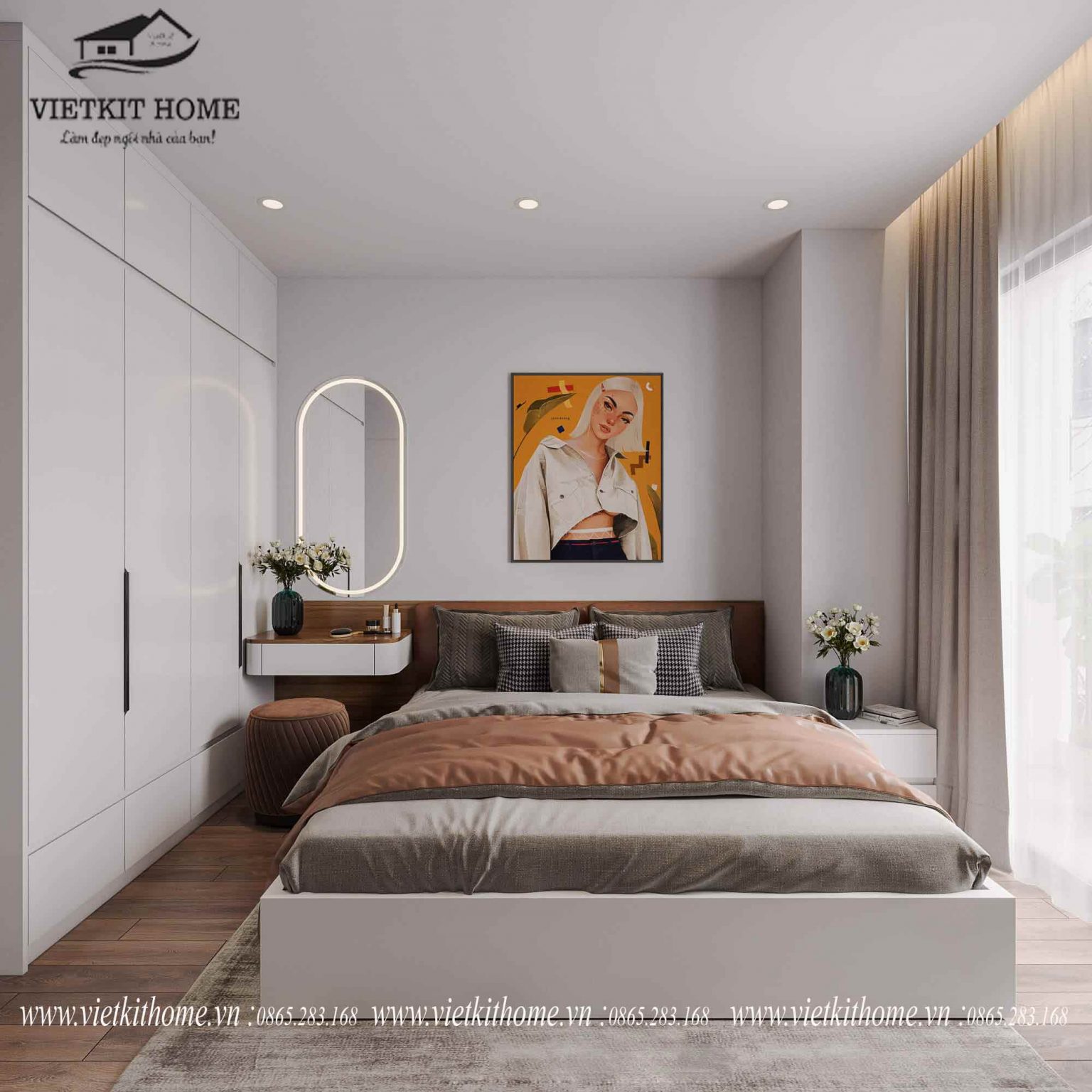 Làm nội thất chung cư Berriver Long Biên tòa N03