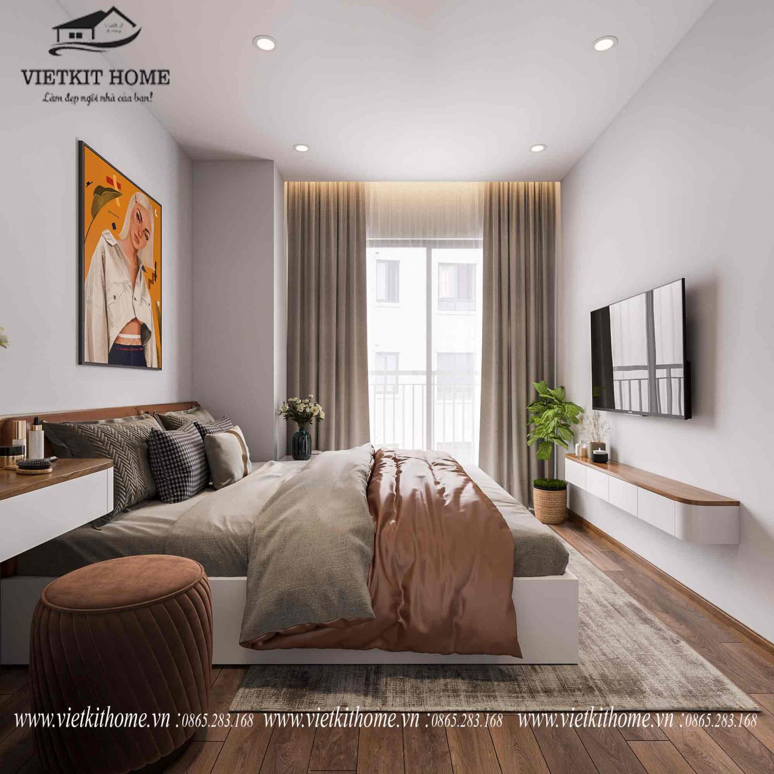 Làm nội thất chung cư Berriver Long Biên tòa N03