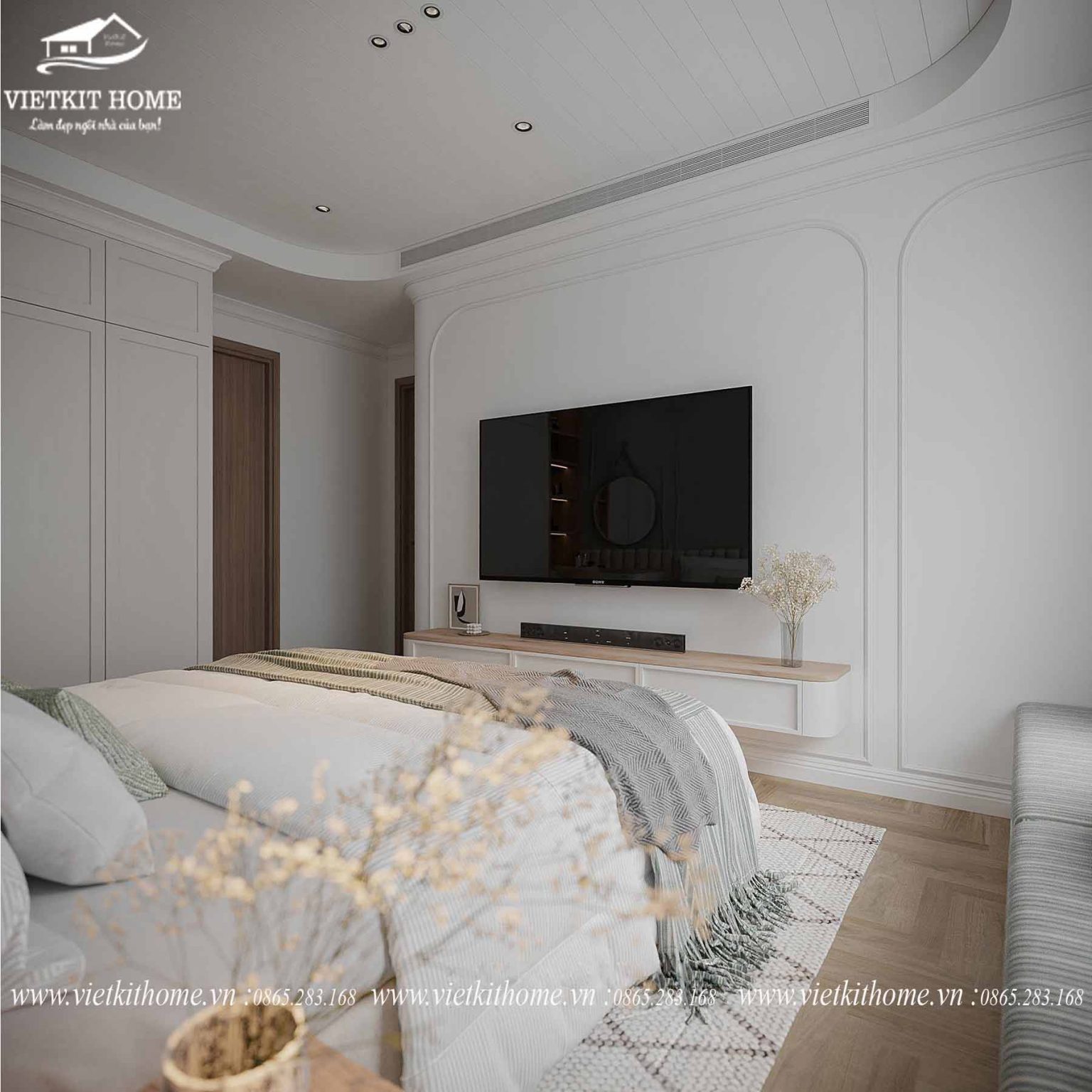 Làm Nội thất chung cư Berriver Long Biên