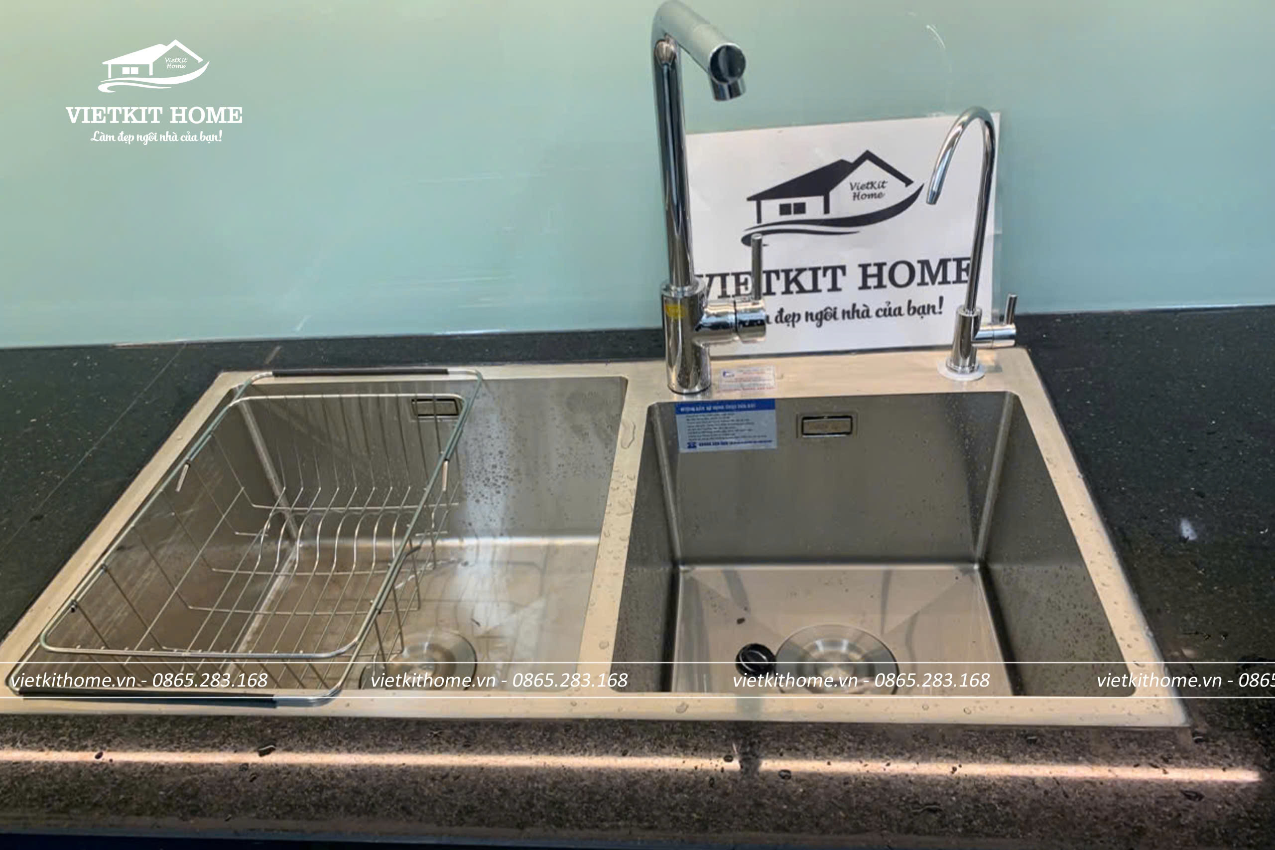 Tủ bếp gỗ công nghiệp