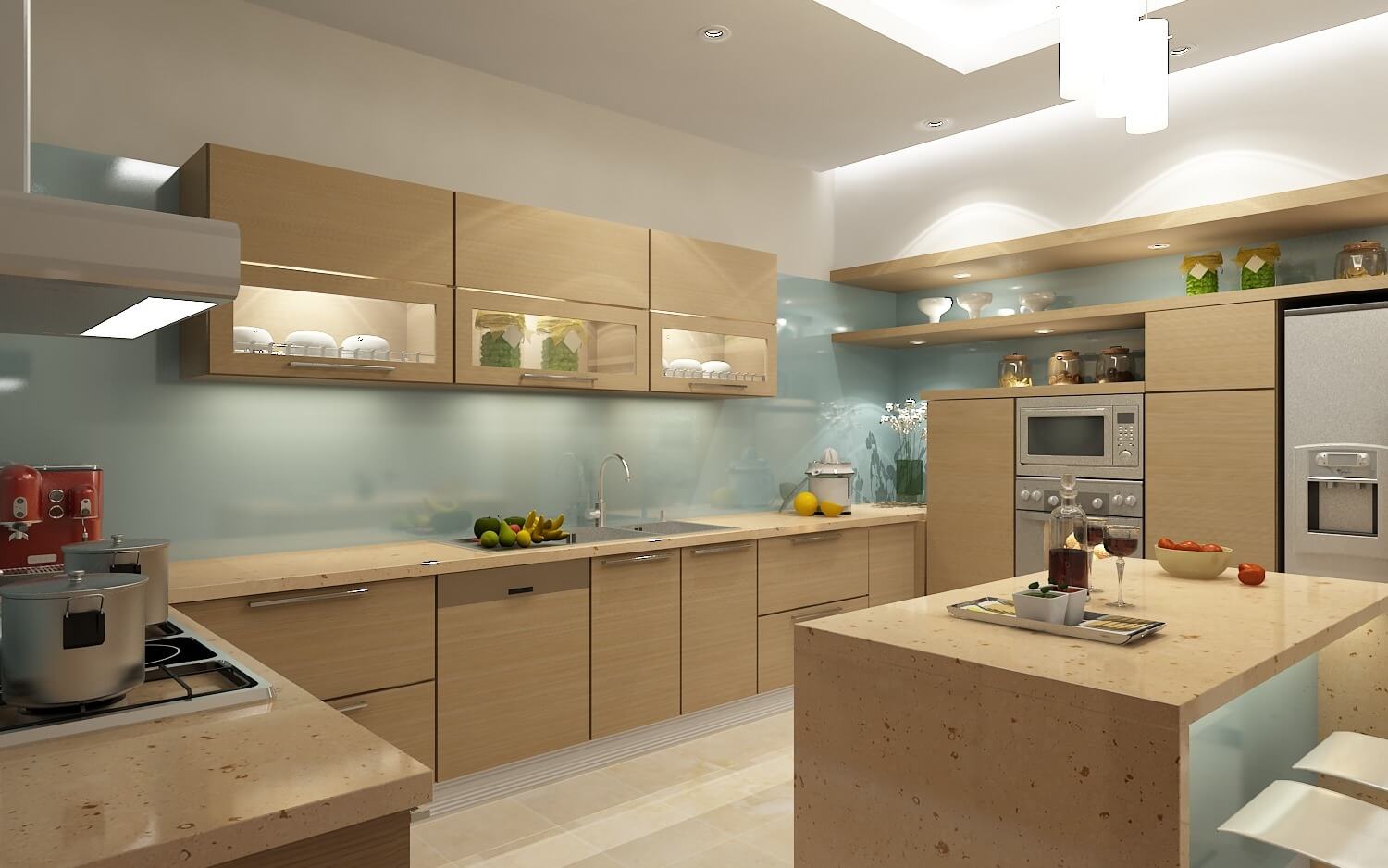 tủ bếp Hình Chữ G5