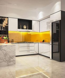Tủ bếp melamine chữ U