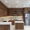 tủ bếp Veneer