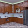 Tủ Bếp Gỗ Sồi Nga Đẹp giá rẻ