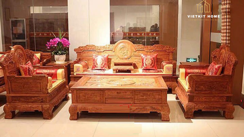 ban-ghe-vietkithome Bàn ghế trong phòng khách