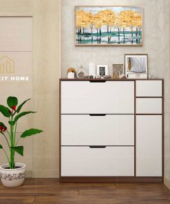 Mẫu tủ đựng giày Đẹp 2021 trong phòng khách- Vietkit Home