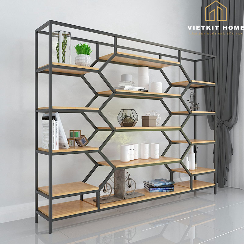 ke-trang-tri-ngan-phong-go-tre-ep-001 Kệ Trang Trí/ Vách Ngăn Đẹp 2021- Vietkit Home