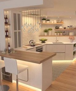 Vietkit Home chuyên làm tủ bếp có quầy bar uy tín
