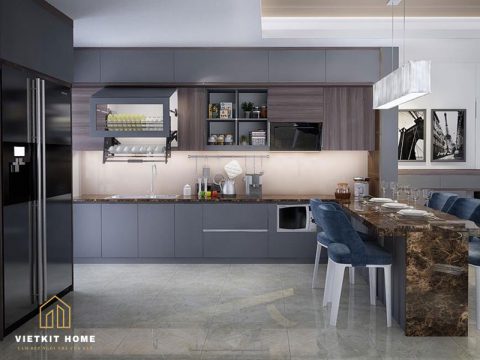 Tủ bếp nhựa composite- Vietkit Home 0865.283.168