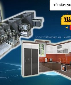 Tủ Bếp Inox Cánh Acrylic Khuyến Mại- Vietkit Home