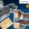 Tủ Bếp Inox Cánh gỗ Sồi giá rẻ nhất Hà Nội www.vietkithome.vn |Hotline: 0865.283.168