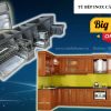 Tủ Bếp Inox Cánh gỗ Xoàn Đào giá rẻ nhất Hà Nội www.vietkithome.vn |Hotline: 0865.283.168
