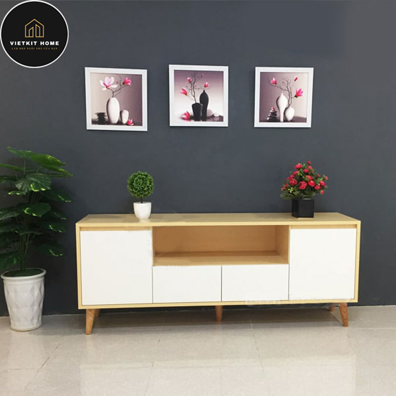 ke-tivi-go-mdf-1m6-250-vietkithome Làm kệ tivi rẻ nhất Hà Nội- Vietkit Home