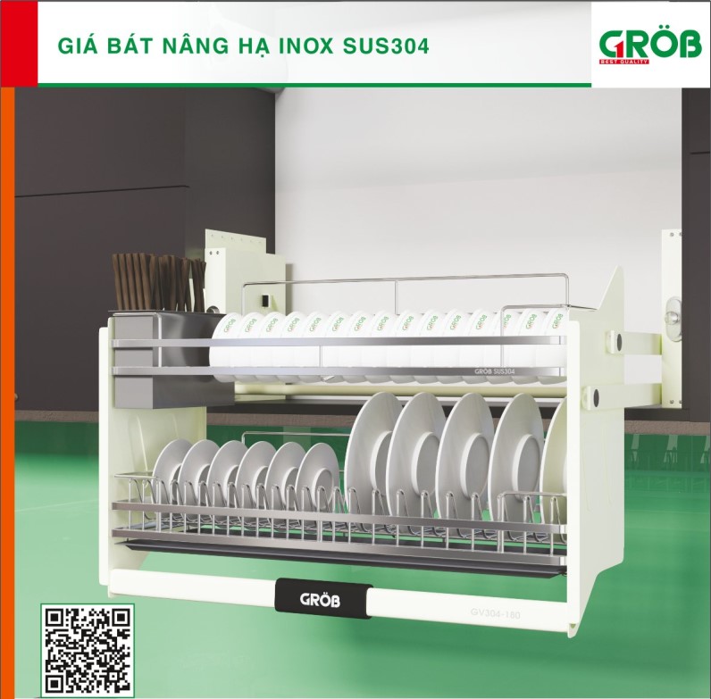 Giá bát nâng hạ 304 Giá bát nâng hạ 304
