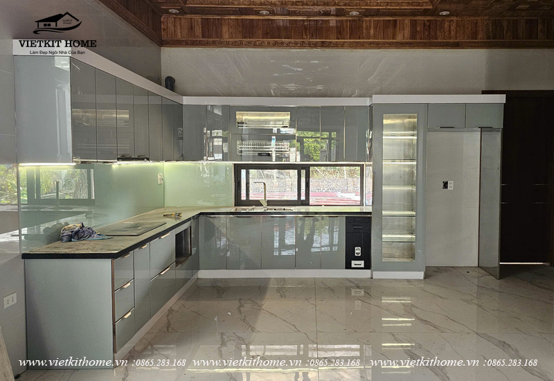 Tủ Bếp Inox 304 cánh kính cường lực Đẹp tại Bắc Ninh Tủ Bếp Inox 304 cánh kính cường lực Đẹp tại Bắc Ninh