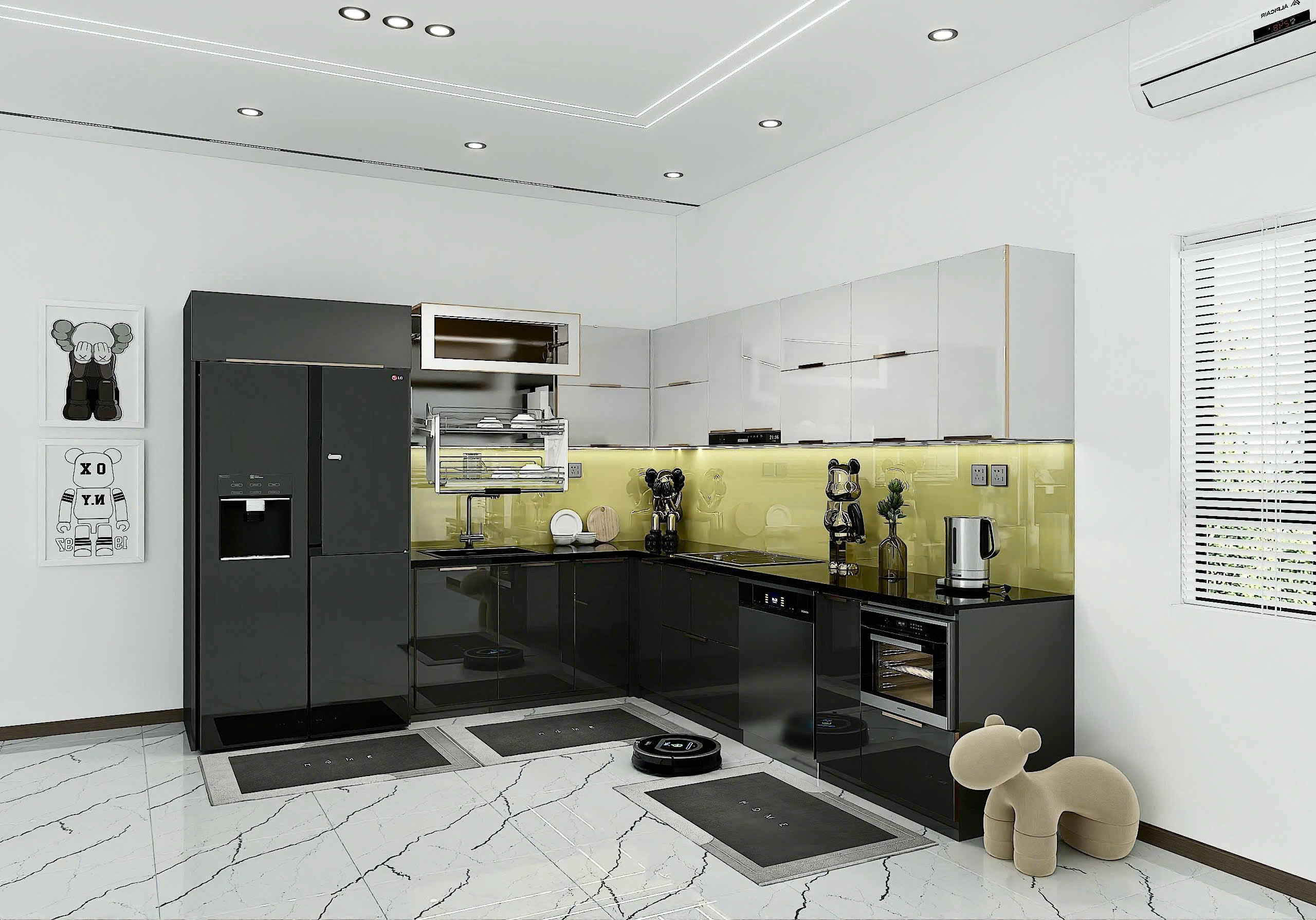 7 khung tủ bếp inox 304